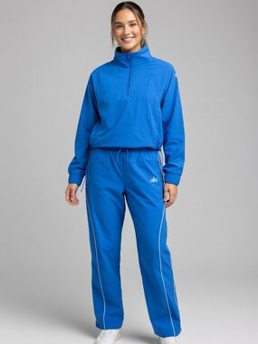 Yoga Women's Royal Blue Track Pants with White Piping